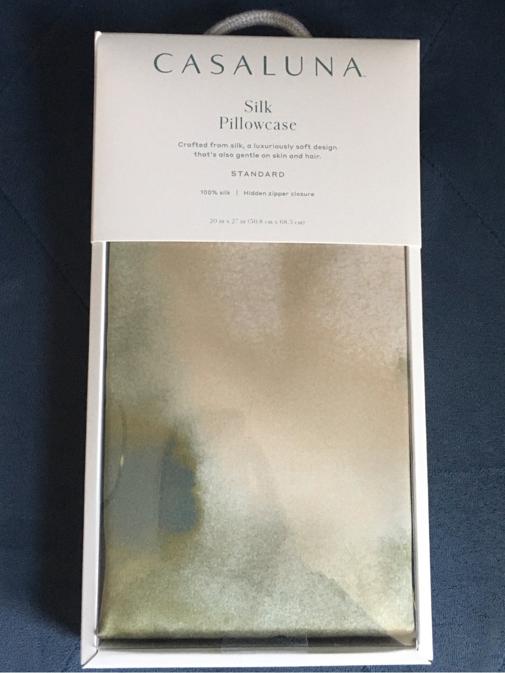 NIB Target Casaluna Silk Pillowcases with eye mask in Green Watercolor - Picture 9 of 13